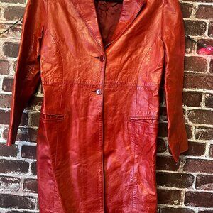 Marcello Pampaloni Firenze Luxury Red Leather Jacket - Florentine Leather